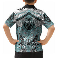 Aotearoa Iwi Ngati Paoa Personalised Kid Hawaiian Shirt Maori Kowhaiwhai Pattern