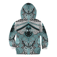 Aotearoa Iwi Ngati Paoa Personalised Kid Hoodie Maori Kowhaiwhai Pattern