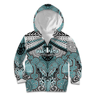 Aotearoa Iwi Ngati Paoa Personalised Kid Hoodie Maori Kowhaiwhai Pattern