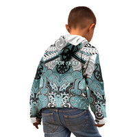 Aotearoa Iwi Ngati Paoa Personalised Kid Hoodie Maori Kowhaiwhai Pattern