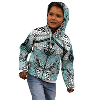 Aotearoa Iwi Ngati Paoa Personalised Kid Hoodie Maori Kowhaiwhai Pattern