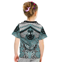 Aotearoa Iwi Ngati Paoa Personalised Kid T Shirt Maori Kowhaiwhai Pattern