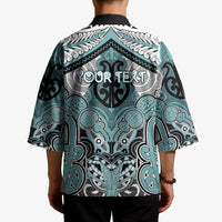 Aotearoa Iwi Ngati Paoa Personalised Kimono Maori Kowhaiwhai Pattern