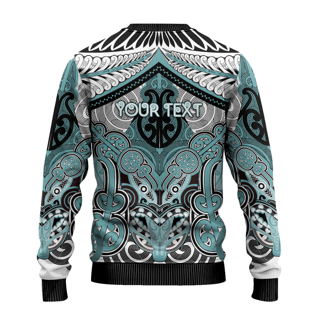 Aotearoa Iwi Ngati Paoa Personalised Ugly Christmas Sweater Maori Kowhaiwhai Pattern