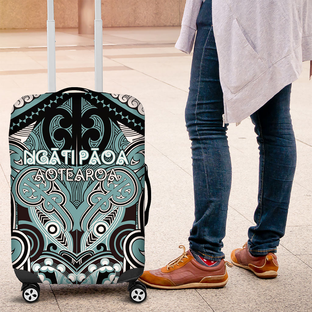 Aotearoa Iwi Ngati Paoa Luggage Cover Maori Kowhaiwhai Pattern