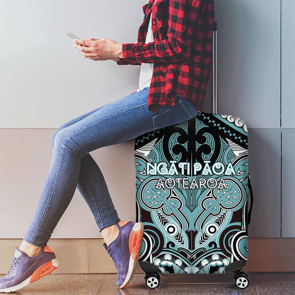 Aotearoa Iwi Ngati Paoa Luggage Cover Maori Kowhaiwhai Pattern