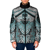 Aotearoa Iwi Ngati Paoa Personalised Padded Jacket Maori Kowhaiwhai Pattern