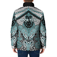 Aotearoa Iwi Ngati Paoa Personalised Padded Jacket Maori Kowhaiwhai Pattern