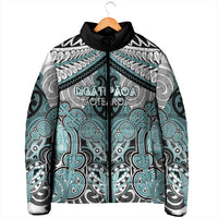 Aotearoa Iwi Ngati Paoa Personalised Padded Jacket Maori Kowhaiwhai Pattern
