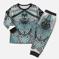 Aotearoa Iwi Ngati Paoa Personalised Christmas Pajama Set Maori Kowhaiwhai Pattern