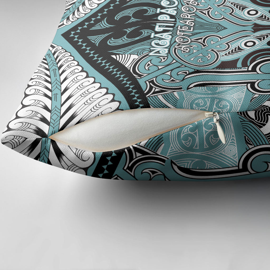 Aotearoa Iwi Ngati Paoa Pillow Cover Maori Kowhaiwhai Pattern
