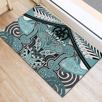 Aotearoa Iwi Ngati Paoa Rubber Doormat Maori Kowhaiwhai Pattern