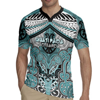 Aotearoa Iwi Ngati Paoa Personalised Rugby Jersey Maori Kowhaiwhai Pattern