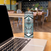 Aotearoa Iwi Ngati Paoa Personalised Skinny Tumbler Maori Kowhaiwhai Pattern
