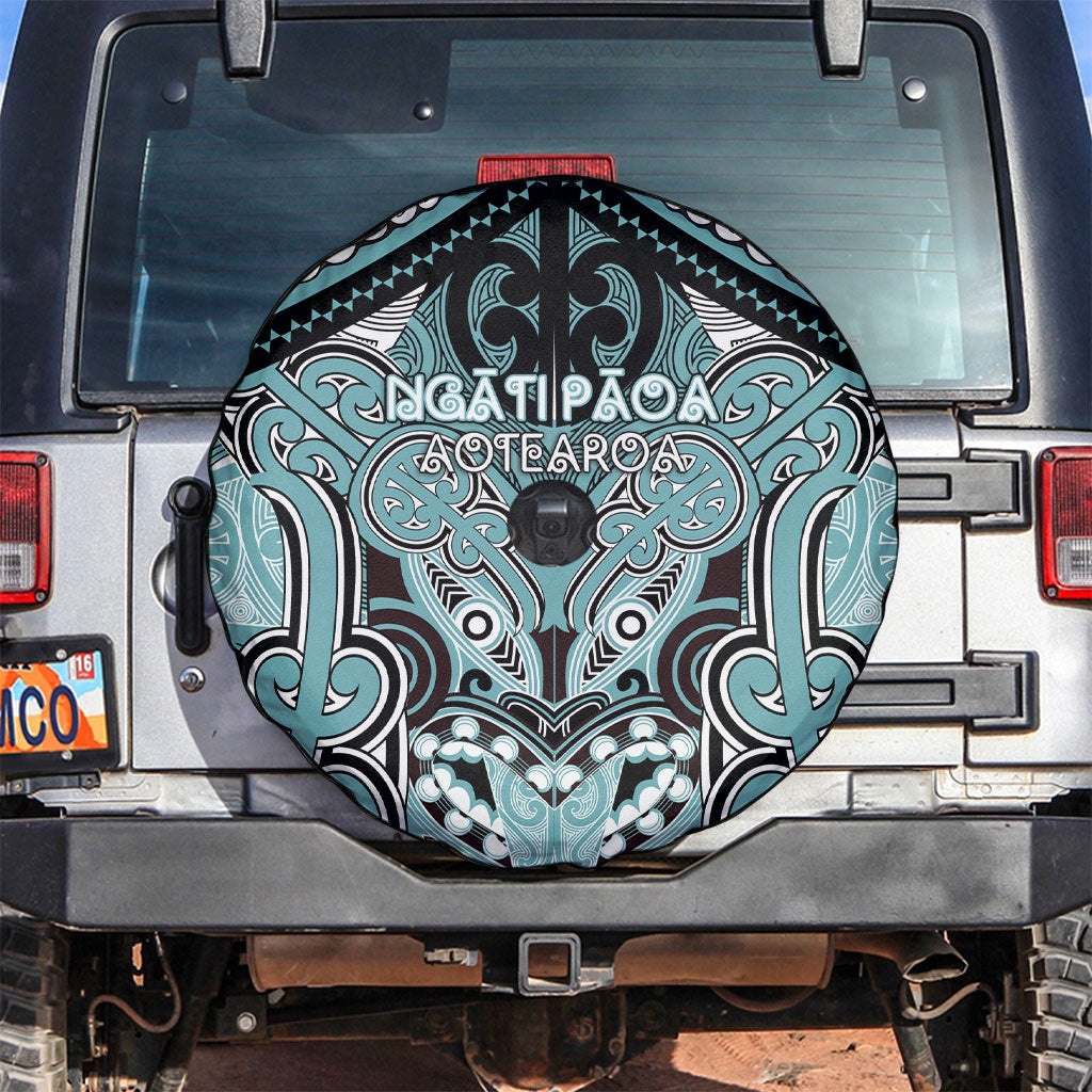 Aotearoa Iwi Ngati Paoa Spare Tire Cover Maori Kowhaiwhai Pattern