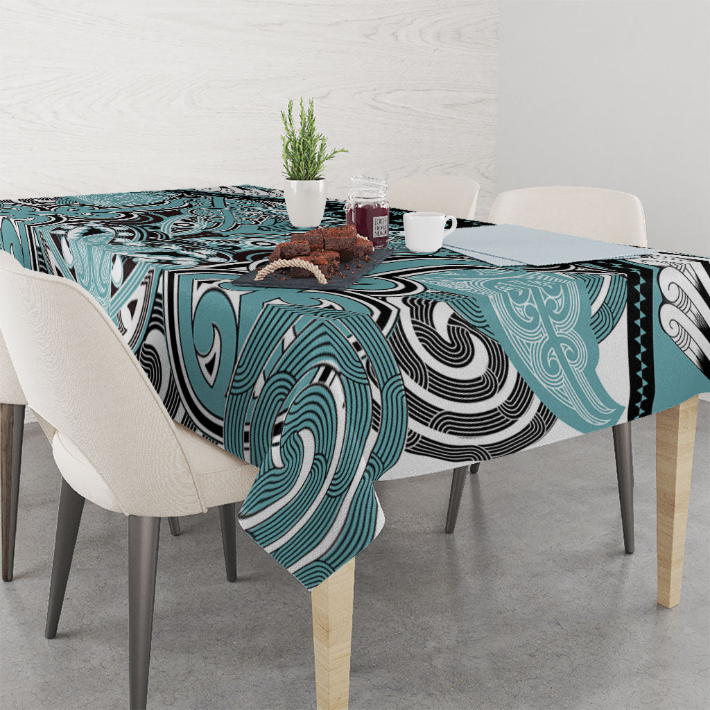 Aotearoa Iwi Ngati Paoa Tablecloth Maori Kowhaiwhai Pattern