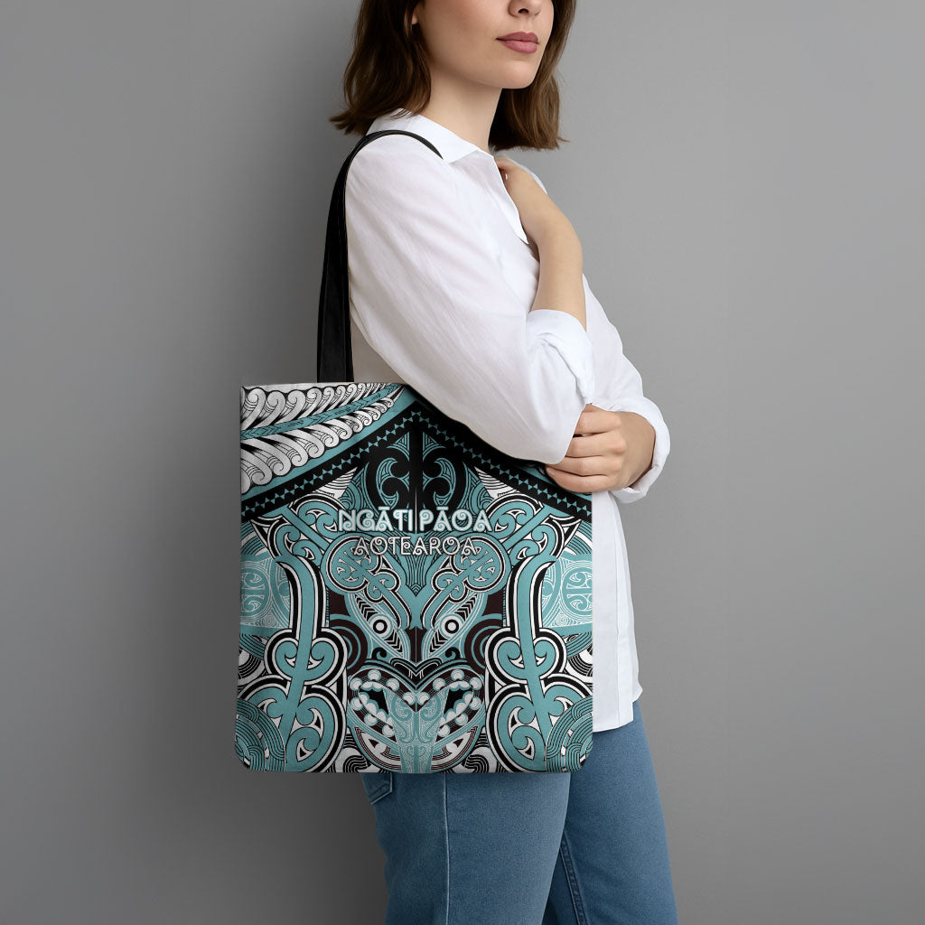 Aotearoa Iwi Ngati Paoa Tote Bag Maori Kowhaiwhai Pattern