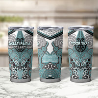 Aotearoa Iwi Ngati Paoa Personalised Tumbler Cup Maori Kowhaiwhai Pattern