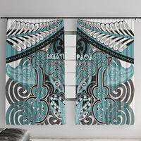 Aotearoa Iwi Ngati Paoa Window Curtain Maori Kowhaiwhai Pattern