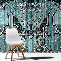 Aotearoa Iwi Ngati Paoa Window Curtain Maori Kowhaiwhai Pattern