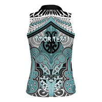 Aotearoa Iwi Ngati Paoa Personalised Women Sleeveless Polo Shirt Maori Kowhaiwhai Pattern