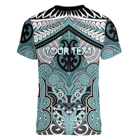 Aotearoa Iwi Ngati Paoa Personalised Women V-Neck T-Shirt Maori Kowhaiwhai Pattern
