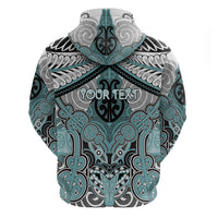 Aotearoa Iwi Ngati Paoa Personalised Zip Hoodie Maori Kowhaiwhai Pattern