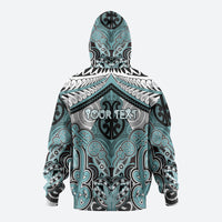 Aotearoa Iwi Ngati Paoa Personalised Zip Hoodie Maori Kowhaiwhai Pattern