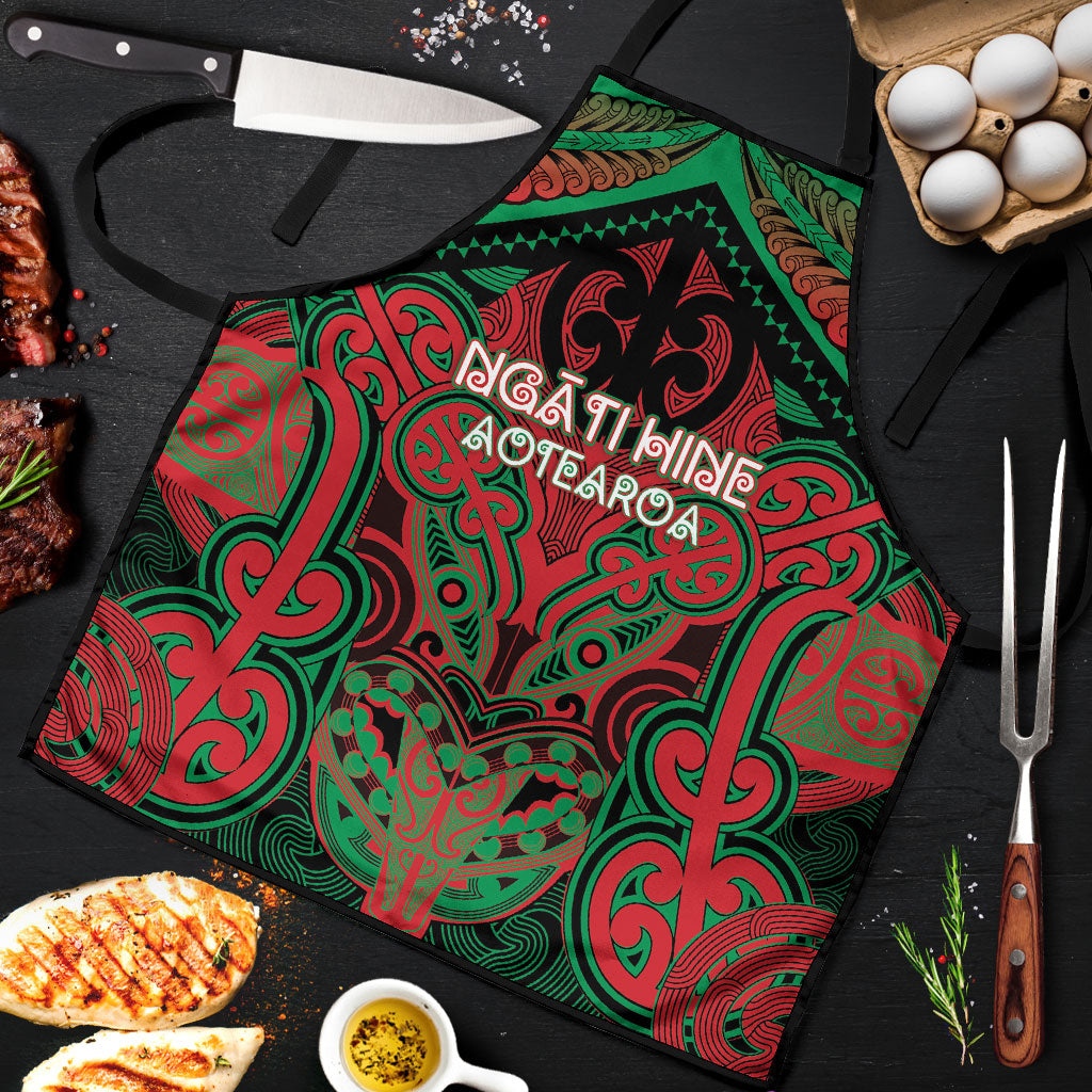 Aotearoa Iwi Ngati Hine Apron Maori Kowhaiwhai Pattern