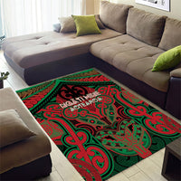 Aotearoa Iwi Ngati Hine Area Rug Maori Kowhaiwhai Pattern