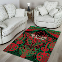Aotearoa Iwi Ngati Hine Area Rug Maori Kowhaiwhai Pattern