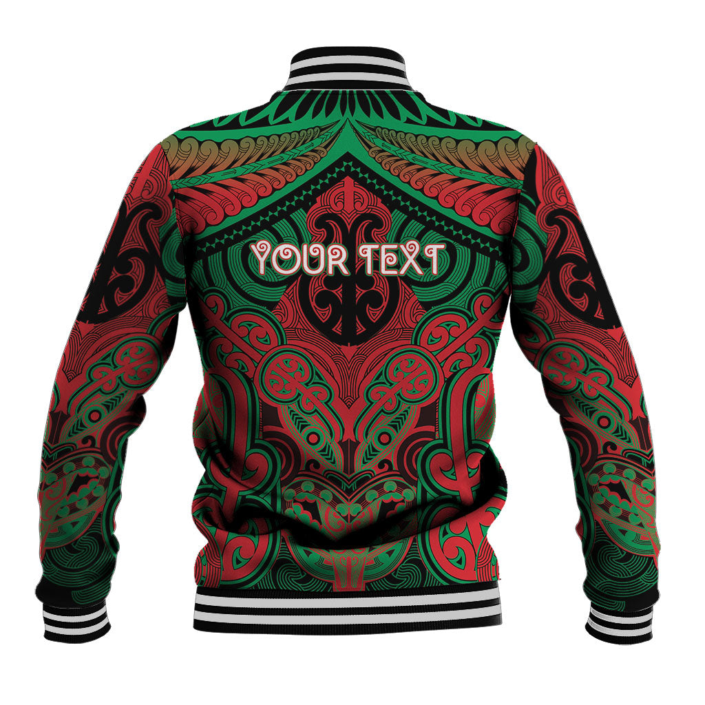 Aotearoa Iwi Ngati Hine Personalised Baseball Jacket Maori Kowhaiwhai Pattern