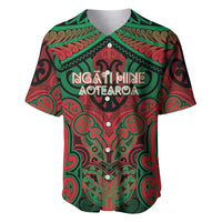Aotearoa Iwi Ngati Hine Personalised Baseball Jersey Maori Kowhaiwhai Pattern