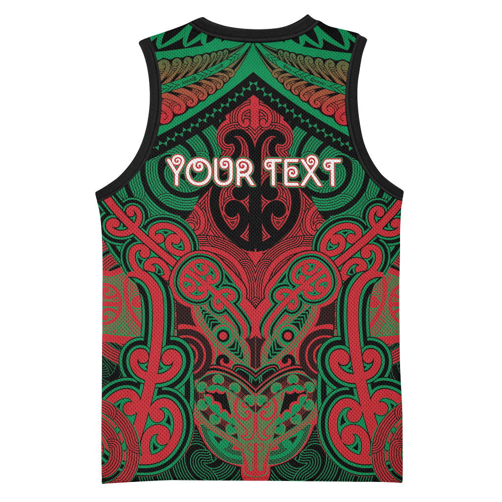 Aotearoa Iwi Ngati Hine Personalised Basketball Jersey Maori Kowhaiwhai Pattern