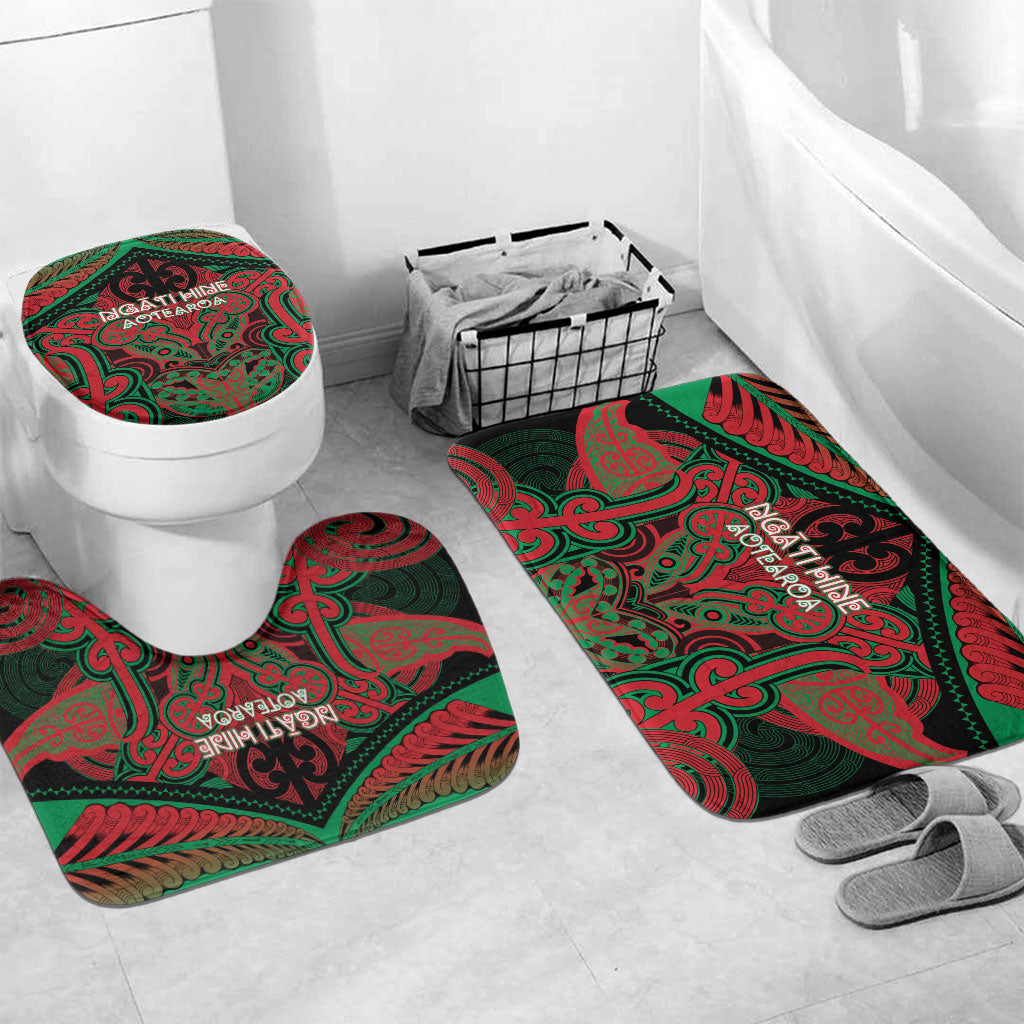 Aotearoa Iwi Ngati Hine Bathroom Set Maori Kowhaiwhai Pattern