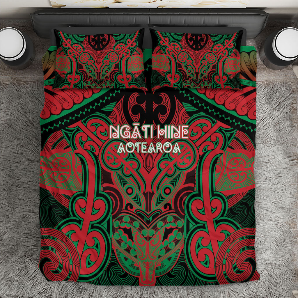 Aotearoa Iwi Ngati Hine Bedding Set Maori Kowhaiwhai Pattern