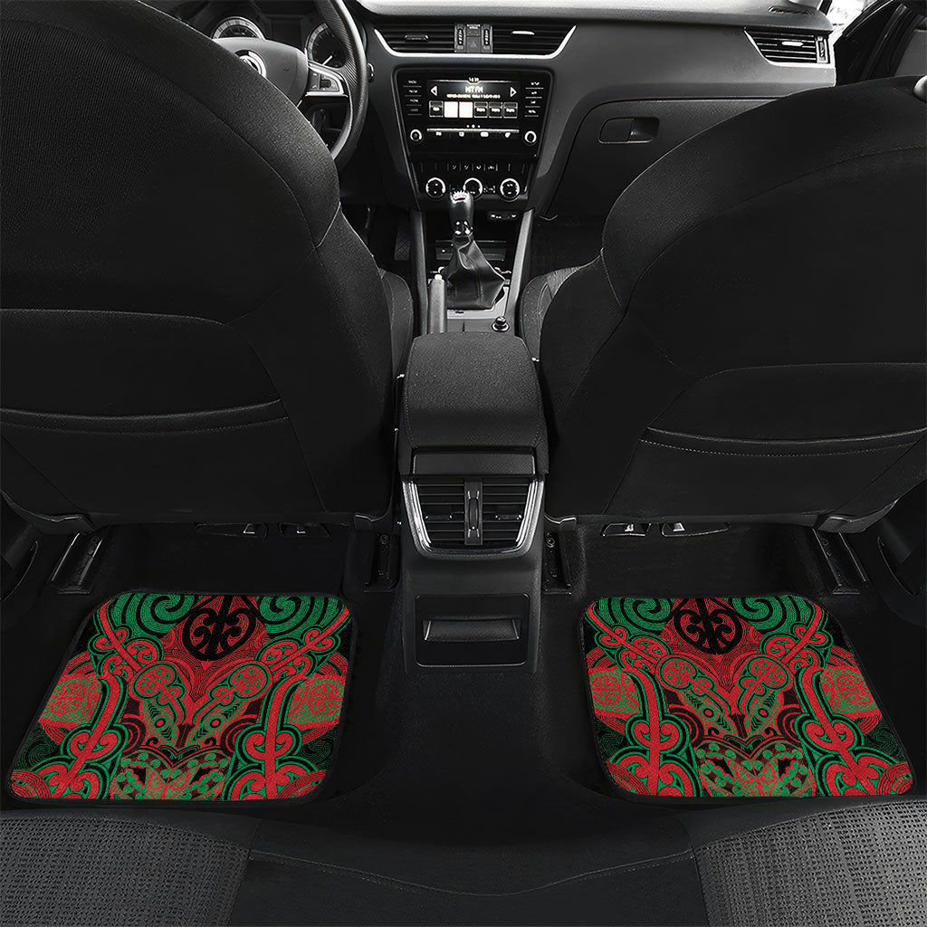 Aotearoa Iwi Ngati Hine Personalised Car Mats Maori Kowhaiwhai Pattern