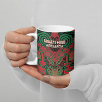 Aotearoa Iwi Ngati Hine Personalised Ceramic Mug Maori Kowhaiwhai Pattern