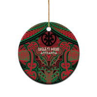 Aotearoa Iwi Ngati Hine Personalised Ceramic Ornament Maori Kowhaiwhai Pattern