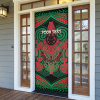 Aotearoa Iwi Ngati Hine Personalised Door Cover Maori Kowhaiwhai Pattern