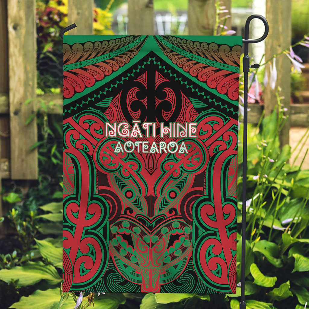 Aotearoa Iwi Ngati Hine Garden Flag Maori Kowhaiwhai Pattern
