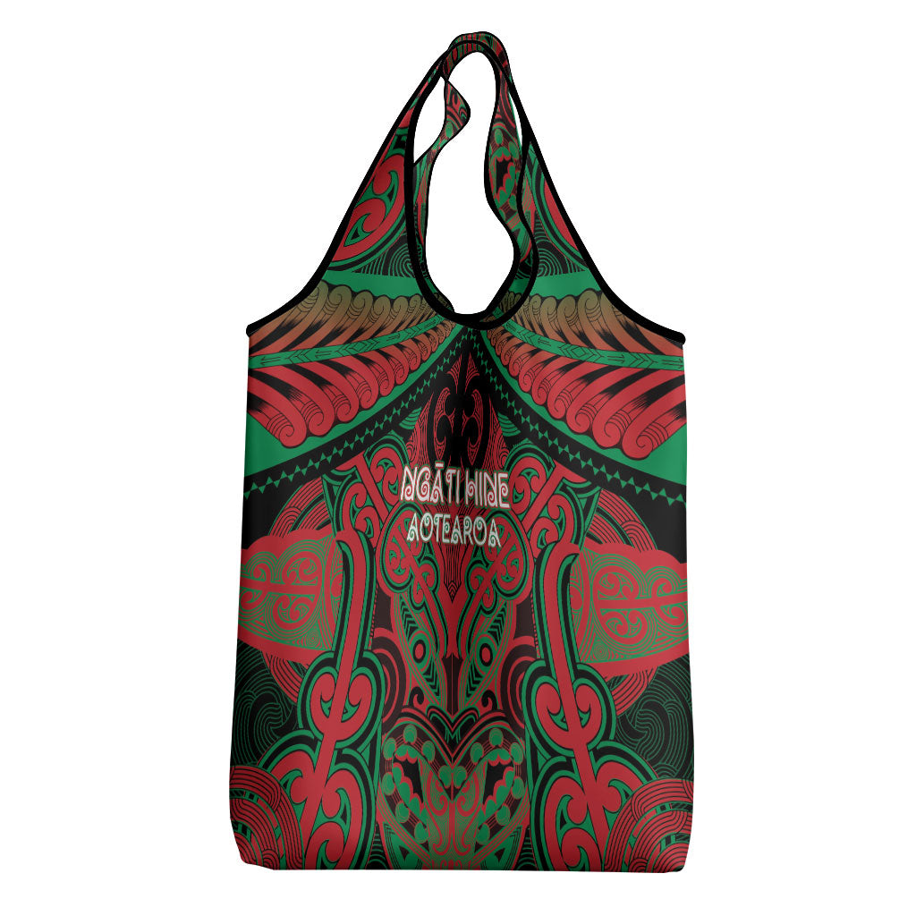 Aotearoa Iwi Ngati Hine Grocery Bag Maori Kowhaiwhai Pattern