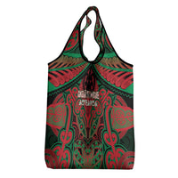 Aotearoa Iwi Ngati Hine Grocery Bag Maori Kowhaiwhai Pattern