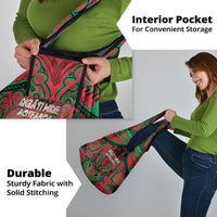 Aotearoa Iwi Ngati Hine Grocery Bag Maori Kowhaiwhai Pattern