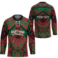 Aotearoa Iwi Ngati Hine Personalised Hockey Jersey Maori Kowhaiwhai Pattern