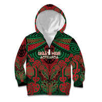 Aotearoa Iwi Ngati Hine Personalised Kid Hoodie Maori Kowhaiwhai Pattern