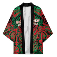 Aotearoa Iwi Ngati Hine Personalised Kimono Maori Kowhaiwhai Pattern