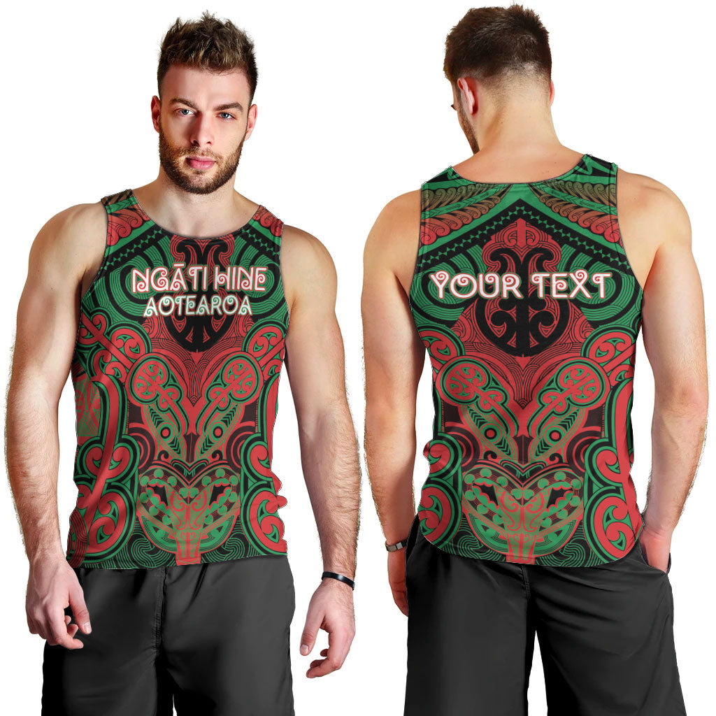 Aotearoa Iwi Ngati Hine Personalised Men Tank Top Maori Kowhaiwhai Pattern