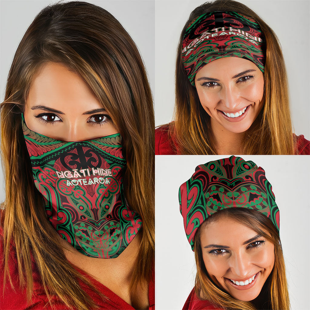 Aotearoa Iwi Ngati Hine Neck Gaiter Maori Kowhaiwhai Pattern
