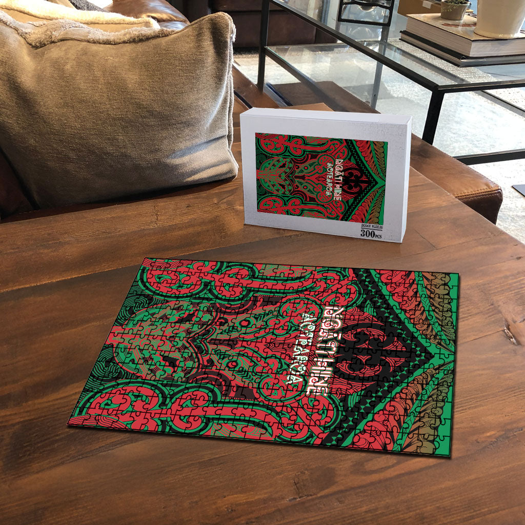 Aotearoa Iwi Ngati Hine Puzzle Maori Kowhaiwhai Pattern